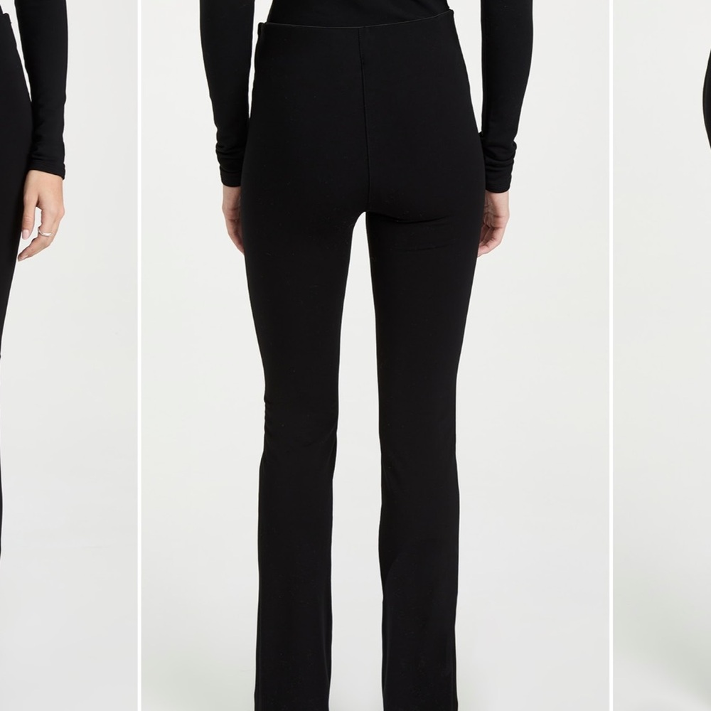 SPRWMN scuba Black Boot Cut Pants